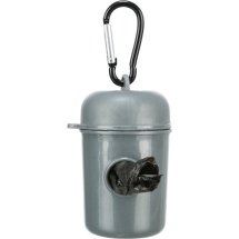 Контейнер Trixie для збиральних пакетів пластиковий з 2 рулонами пакетів для фекалій розмір М 20 шт/рулон - 1 шт