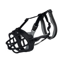 Намордник Trixie для собак гумовий чорний - L