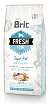 Сухий корм Brit Fresh Adult Large Breed для дорослих собак великих порід, для м'язів та суглобів, з рибою та гарбузом - 12 кг