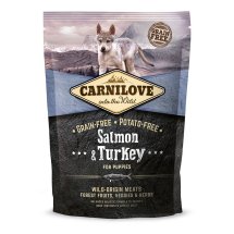 Сухий корм Carnilove Salmon & Turkey для цуценят всіх порід, лосось та індичка, 1 - 1.5 кг