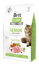 Сухий корм Brit Care Cat GF Senior Weight Control для котів похилого віку з надмірною вагою, курка - 2 кг