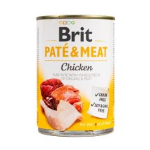 Вологий корм Brit Care Pate & Meat для собак, з куркою - 400 г