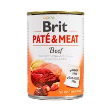Вологий корм Brit Care Pate & Meat для собак, з яловичиною та індичкою - 400 г