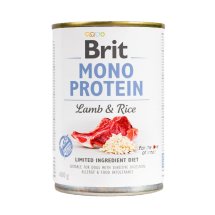 Вологий корм Brit Mono Protein Lamb & Rice для собак, з ягнятиною та рисом - 400 г