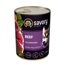 Вологий корм Savory для дорослих собак усіх порід з яловичиною - 400 г