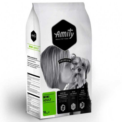 Amity Dog Mini Adult Сухий корм для собак дрібних порід з куркою і ягням - 10 кг
