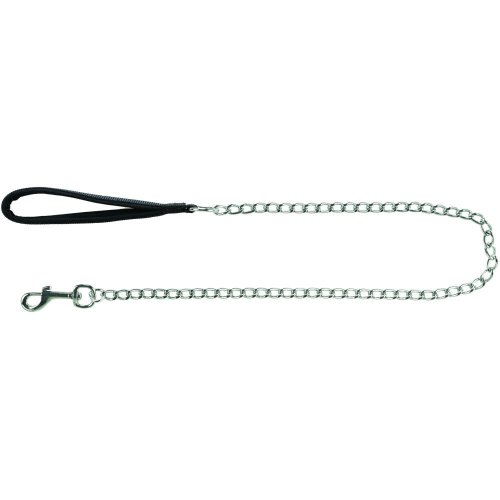 Повідець-ланцюг Trixie для собак з неопреновою петлею для рук M–L 1.00 м х 3.0 мм чорний - 1 шт