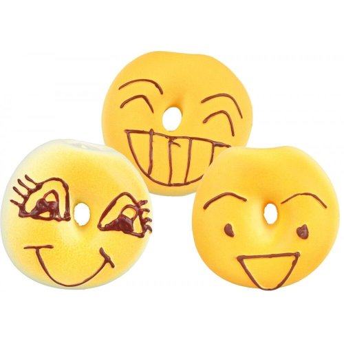 Іграшка Trixie для собак Пончик-смайлик з пискавкою латекс 6 см - 1 шт