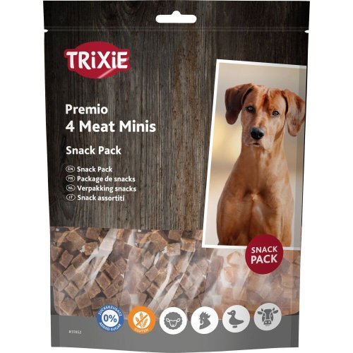 Ласощі Trixie Premio 4 Meat Minis для собак з куркою качкою яловичиною та бараниною 4х100 г - 1 шт