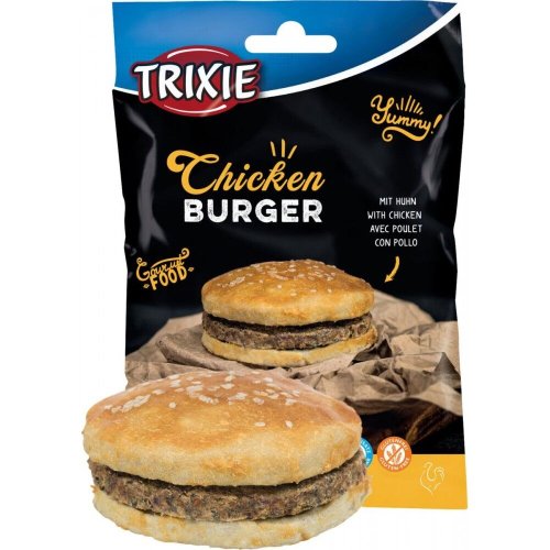 Ласощі Trixie Chicken Burger для собак Бургер з куркою 9 см 140 г - 1 шт