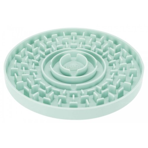 Миска-килимок Trixie для цуценят Junior для повільного годування блакитна пластик d-15 см - 1 шт