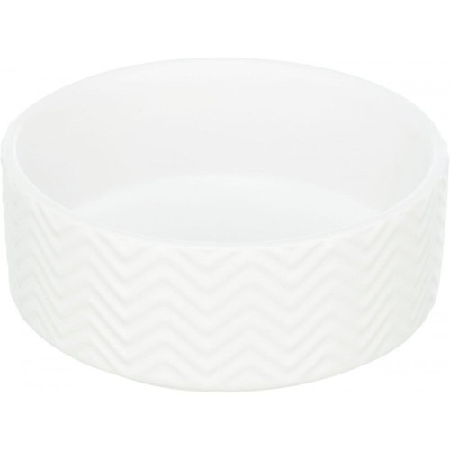 Миска Trixie для собак керамічна біла 400 мл 13 см - 1 шт