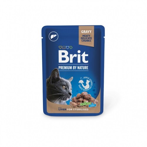Корм вологий Brit Premium Liver for Sterilised д/стерилізованих котів печінка - 100 г
