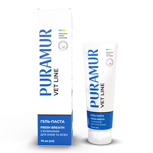 Гель-паста PURAMUR з ензимами для зубів та ясен Fresh Breath - 75 мл