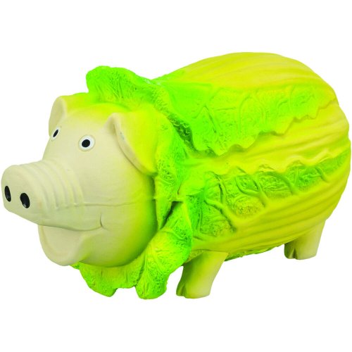 Іграшка Trixie для собак Капустяна свинка латекс 23 см світло-зелена - 1 шт