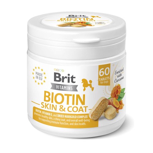 Вітаміни Brit Vitamins Biotin Skin & Coat Care для собак для шкіри та шерсті