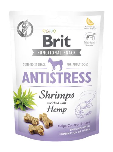 Функціональні ласощі для собак Brit Care Functional Snack Antistress Shrimps з креветками - 150 г