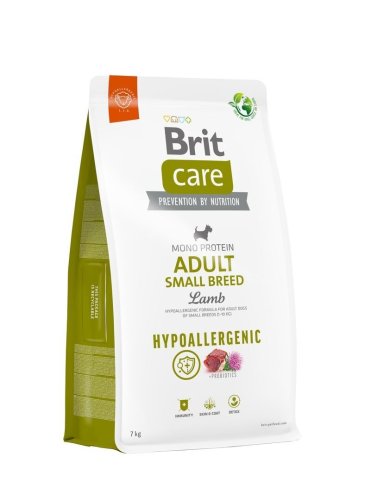 Корм для собак малих порід Brit Care Dog Hypoallergenic Adult Small Breed гіпоалергенний з ягням - 7 кг
