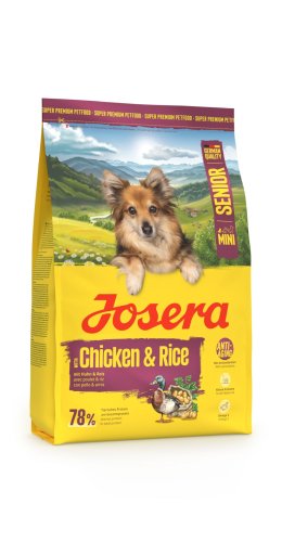 Josera Mini Senior Chicken & Rice Сухий корм для Літніх собак дрібних порід Курка Рис - 3 кг