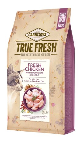 Сухий корм Carnilove True Fresh Cat для для дорослих котів, з куркою, 1 - 1.8 кг
