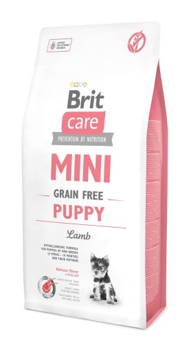 Сухий корм Brit Care GF Mini Puppy для цуценят мініатюрних порід, з ягням - 7 кг