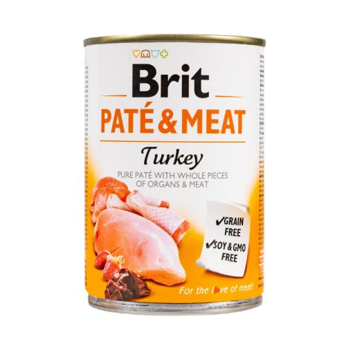 Вологий корм Brit Care Pate & Meat для собак, з індичкою - 400 г