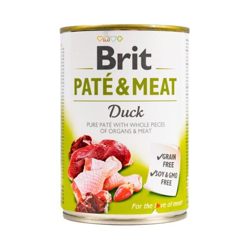Вологий корм Brit Care Pate & Meat для собак, з качкою - 400 г