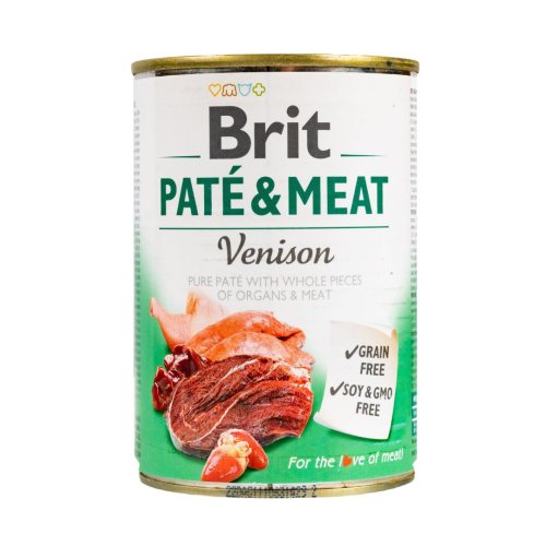 Вологий корм Brit Care Pate & Meat для собак, з олениною - 400 г