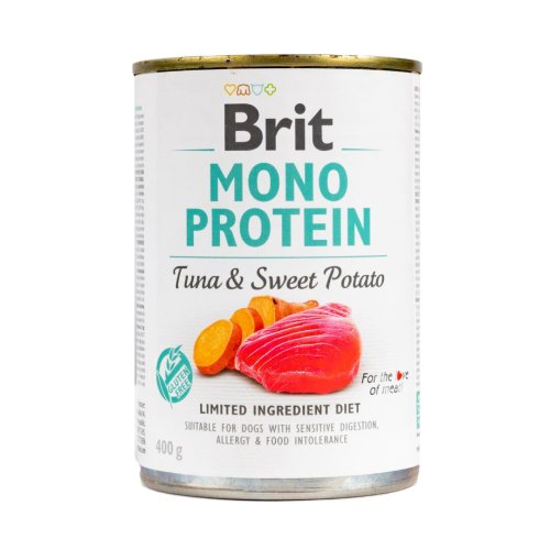 Вологий корм Brit Mono Protein Tuna & Sweet Potato для собак, з тунцем і бататом - 400 г