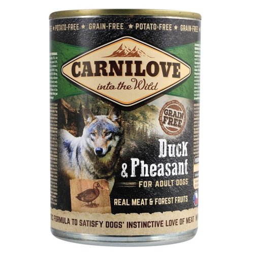 Вологий корм Carnilove Duck & Pheasant для собак, качка та фазан - 400 г